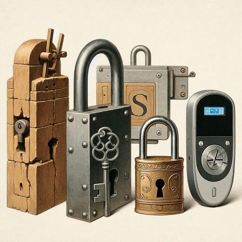 Эволюция дверных замков от древности до наших дней