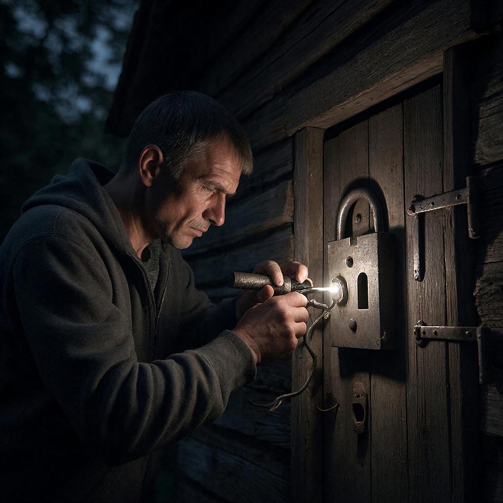 Замок - неприметный страж дома